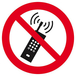 INTERDICTION D'ACTIVER DES TELEPHONES MOBILES D.420mm TALIAPLAST - 623255