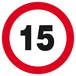 INTERDIT DE ROULER A PLUS DE 15 KM/H D.420mm TALIAPLAST - 623261