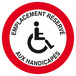 EMPLACEMENT RESERVE AUX HANDICAPES D.420mm TALIAPLAST - 623266