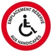 EMPLACEMENT RESERVE AUX HANDICAPES D.420mm TALIAPLAST - 623266