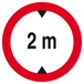 INTERDIT AUX VEHICULES DE PLUS DE 2.00M DE HAUT D.420mm TALIAPLAST - 623274
