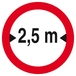 INTERDIT AUX VEHICULES DE PLUS DE 2.50M DE LARGE D420mm TALIAPLAST - 623279