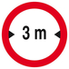 INTERDIT AUX VEHICULES DE PLUS DE 3.00M DE LARGE D420mm TALIAPLAST - 623280