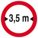 INTERDIT AUX VEHICULES DE PLUS DE 3.50M DE LARGE D420mm TALIAPLAST - 623281