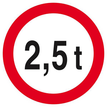 INTERDIT AUX PLUS DE +2.5 TONNES D.420mm TALIAPLAST - 623282