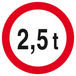 INTERDIT AUX PLUS DE +2.5 TONNES D.420mm TALIAPLAST - 623282
