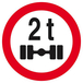 Panneau rigide INTERDIT VEHICULES PESANT S/UN ESSIEU + DE 2 T. D.420mm TALIAPLAST - 623288