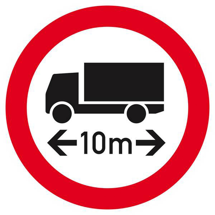 INTERDIT AUX VEHICULES DE PLUS DE 10M DE LONG D.420mm TALIAPLAST - 623289