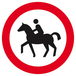 Panneau rigide INTERDIT AUX CAVALIERS D.420mm TALIAPLAST - 623291