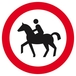 Panneau rigide INTERDIT AUX CAVALIERS D.420mm TALIAPLAST - 623291