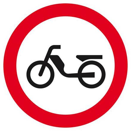 INTERDIT AUX CYCLOMOTEURS D.420mm TALIAPLAST - 623292