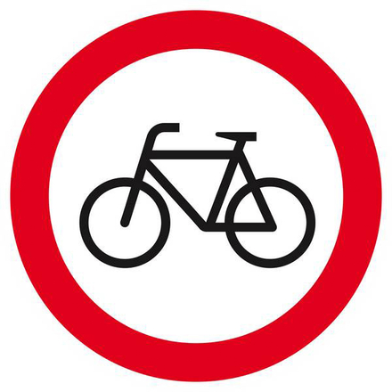 Panneau rigide INTERDIT AUX VELOS D.420mm TALIAPLAST - 623298