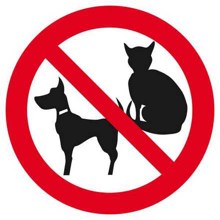 INTERDIT AUX ANIMAUX (PICTOS) D.420mm TALIAPLAST - 623299