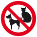 INTERDIT AUX ANIMAUX (PICTOS) D.420mm TALIAPLAST - 623299