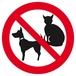 INTERDIT AUX ANIMAUX (PICTOS) D.420mm TALIAPLAST - 623299