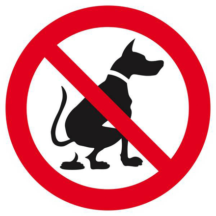 DEJECTIONS D' ANIMAUX INTERDITES D.420mm TALIAPLAST - 623301