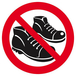 Panneau rigide CHAUSSURES INTERDITES D.420mm TALIAPLAST - 623313
