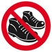 Panneau rigide CHAUSSURES INTERDITES D.420mm TALIAPLAST - 623313