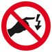 INTERDIT DE TOUCHER, RISQUE D'ELECTROCUTION D.420mm TALIAPLAST - 623325