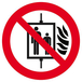 INTERD° D'UTILISER L'ASCENSEUR EN CAS D'INCENDIE D420mm TALIAPLAST - 623350