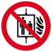 INTERD° D'UTILISER L'ASCENSEUR EN CAS D'INCENDIE D420mm TALIAPLAST - 623350