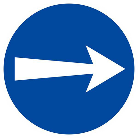 SENS OBLIGATOIRE (vers la droite) D.420mm TALIAPLAST - 623526