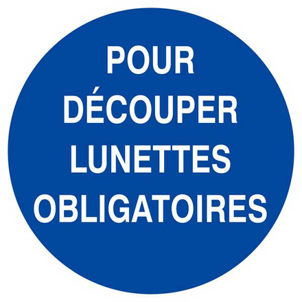 POUR DECOUPER LUNETTES OBLIGATOIRES D.420mm TALIAPLAST - 623530