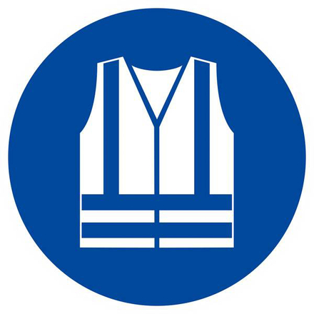 GILET DE SECURITE HAUTE VISIBILITE OBLIGAT. D.420mm TALIAPLAST - 623540