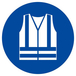 GILET DE SECURITE HAUTE VISIBILITE OBLIGAT. D.420mm TALIAPLAST - 623540