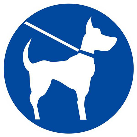 CHIEN EN LAISSE OBLIGATOIRE D.420mm TALIAPLAST - 623544