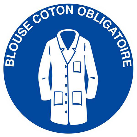 BLOUSE COTON OBLIGATOIRE D.420mm TALIAPLAST - 623551