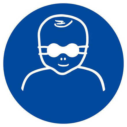 PROTECTION OPAQUE DES YEUX OBLIGAT. P/ ENFANTS D.420mm TALIAPLAST - 623596