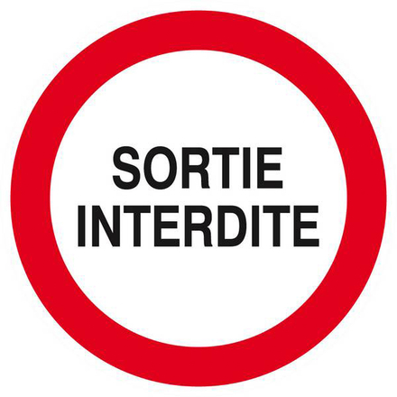 SORTIE INTERDITE D.80mm TALIAPLAST - 624202