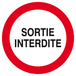 SORTIE INTERDITE D.80mm TALIAPLAST - 624202