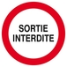 SORTIE INTERDITE D.80mm TALIAPLAST - 624202