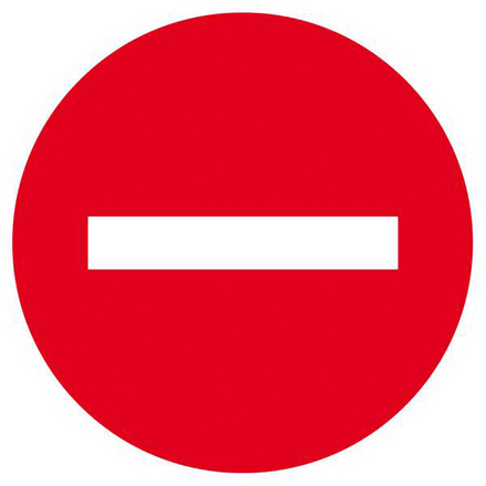 SENS INTERDIT D.80mm TALIAPLAST - 624209