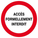 ACCES FORMELLEMENT INTERDIT D.80mm TALIAPLAST - 624215