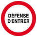 Panneau rigide DEFENSE D'ENTRER D.80mm TALIAPLAST - 624218