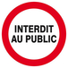 INTERDIT AU PUBLIC D.80mm TALIAPLAST - 624220