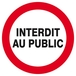 INTERDIT AU PUBLIC D.80mm TALIAPLAST - 624220