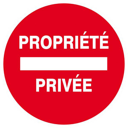 PROPRIETE PRIVEE D.80mm TALIAPLAST - 624224
