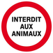 INTERDIT AUX ANIMAUX D.80mm TALIAPLAST - 624231
