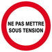 Panneau rigide NE PAS METTRE SOUS TENSION D.80mm TALIAPLAST - 624232