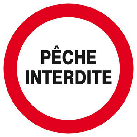 Panneau rigide PECHE INTERDITE D.80mm TALIAPLAST - 624236