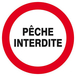 Panneau rigide PECHE INTERDITE D.80mm TALIAPLAST - 624236