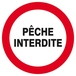 Panneau rigide PECHE INTERDITE D.80mm TALIAPLAST - 624236