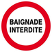 BAIGNADE INTERDITE D.80mm TALIAPLAST - 624240