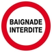 BAIGNADE INTERDITE D.80mm TALIAPLAST - 624240