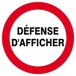 Panneau rigide DEFENSE D'AFFICHER D.80mm TALIAPLAST - 624242