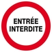 Panneau rigide ENTREE INTERDITE D.80mm TALIAPLAST - 624244